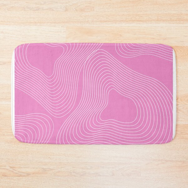 Item preview, White waves on clear pink stamp designed and sold by Darkshades.