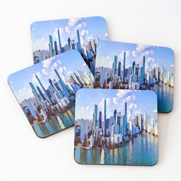 Item preview, Mami Florida Waterfront Reflections Skyline designed and sold by Jon-Baran.