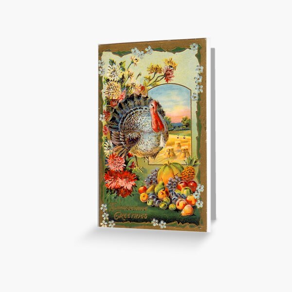 Vintage Thanksgiving Greeting Card
