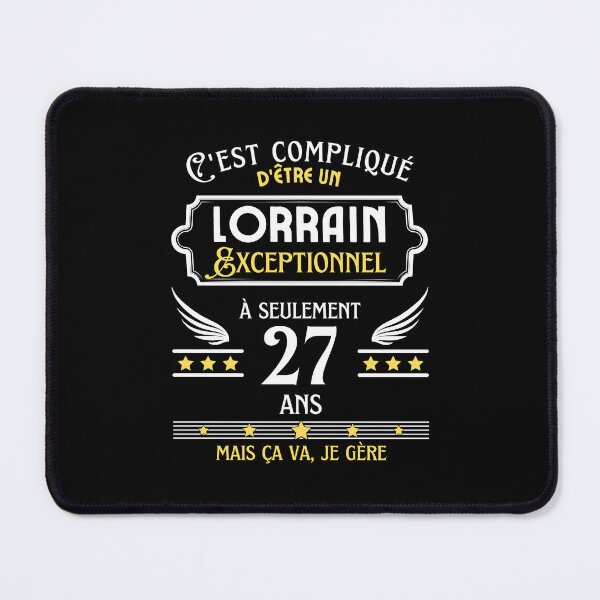Item preview, Lorrain Man 27th Birthday gift designed and sold by RomualdGR.