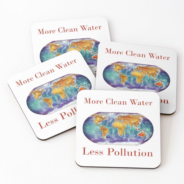 Item preview, More Clean Water Less Pollution  designed and sold by CrankyOldDude.