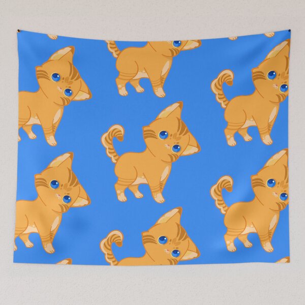 Item preview, orange tabby cat with blue eyes designed and sold by Mirumix9.