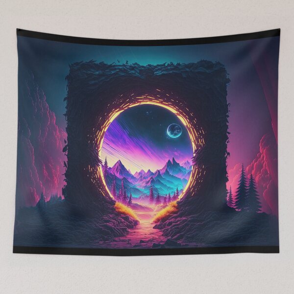 Artikelvorschau, Neon Dreams of a Distant World entworfen und verkauft von Mullet Monkey.