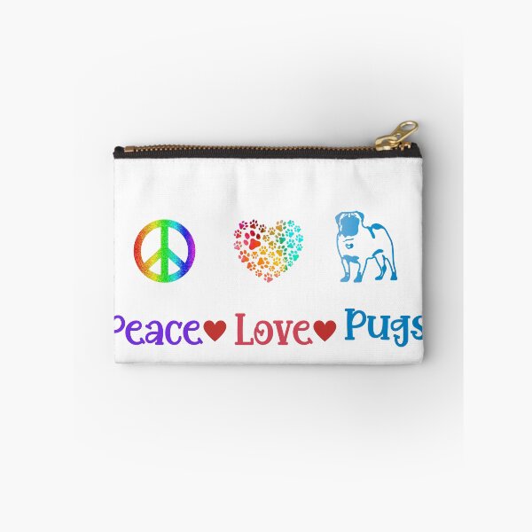 Item preview, Peace Love and Pugs.  Peace Love and Huskies. Peace Love and Canines  designed and sold by Doggymadness.