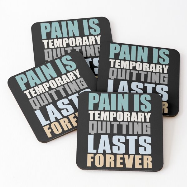 Item preview, Pain Is Temporary Quitting Lasts Forever Insparational Motivational Quotes designed and sold by limos.
