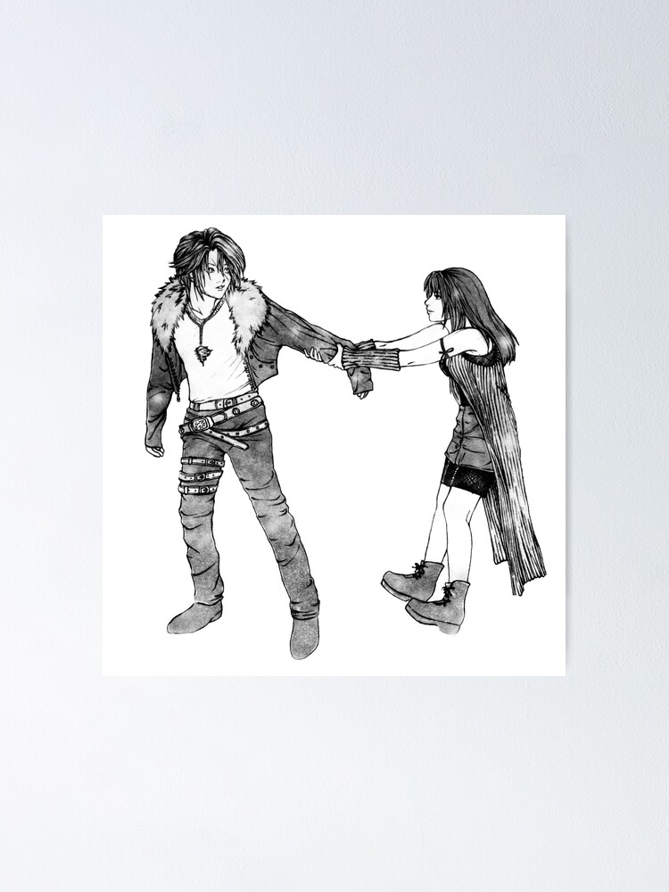 Póster con la obra «Squall y Rinoa Final Fantasy VIII 8 Baile» de  Lali-Holley
