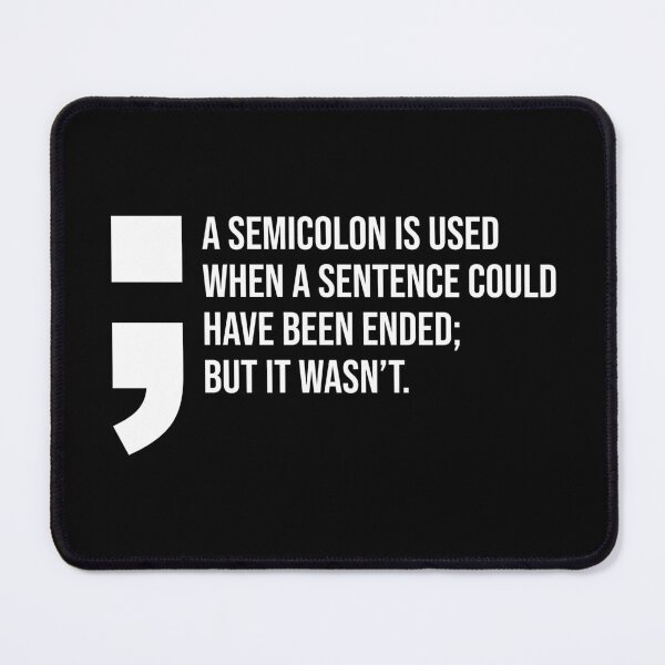 Item preview, Semicolon Mental Health Awareness designed and sold by JackCurtis1991.