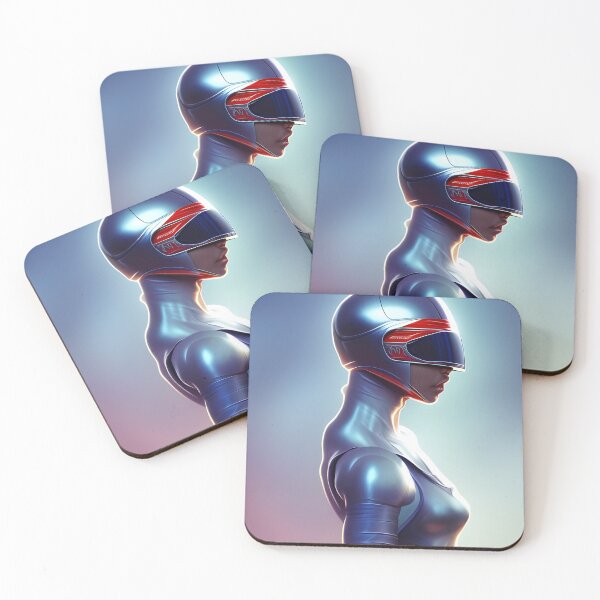 Item preview, Woman in futuristic helmet designed and sold by brandway.