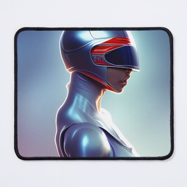 Item preview, Woman in futuristic helmet designed and sold by brandway.