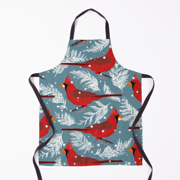 Item preview, Northern cardinal bird blue background designed and sold by cesartorresart.