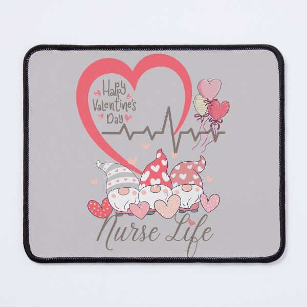 Item preview, Nurse and Doctor Heartline Gnome Happy Valentine's Day Design for doctors, nurses, LPN, PA and CNA designed and sold by tranquilbeach.
