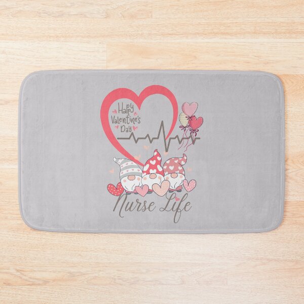 Item preview, Nurse and Doctor Heartline Gnome Happy Valentine's Day Design for doctors, nurses, LPN, PA and CNA designed and sold by tranquilbeach.