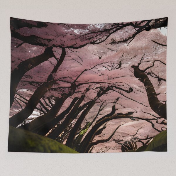 Aperçu de l'œuvre Cherry Blossom Trees: A Beautiful Addition to Any Room créée et vendue par brandway.