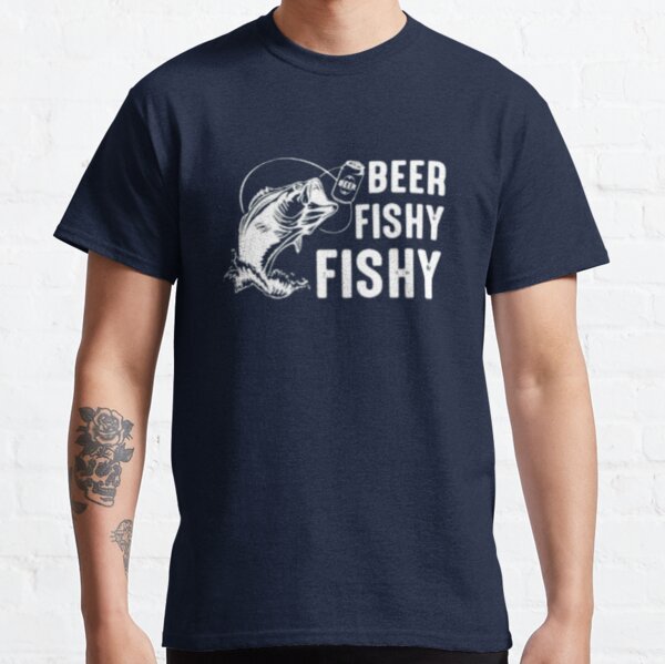 New Bob the Fish with Attitude White Graphic Cartoon T-Shirt Men's Sz Medium