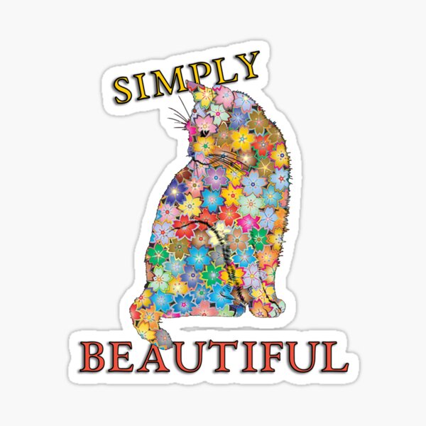 Item preview, Simply Beautiful Colorful Cat Art designed and sold by ⭐Amazing Arts Designs⭐.