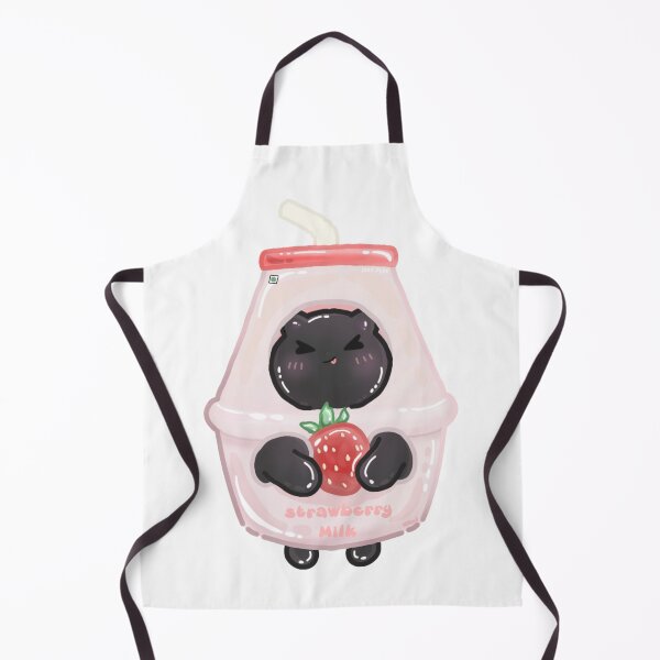 Item preview, Cute black cat strawberry milk bottle designed and sold by Loveartse.