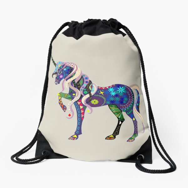 Carnival Unicorn Drawstring Bag