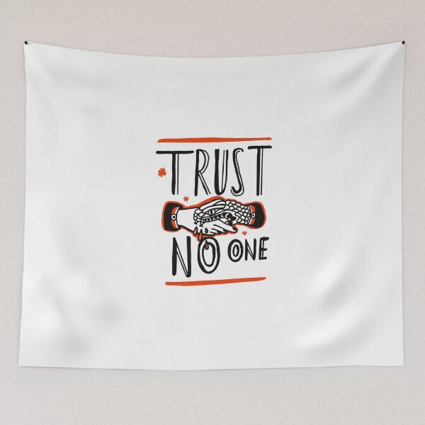 Item preview, Trust no one trust no body old tattoo old school  designed and sold by Tropical Blood.