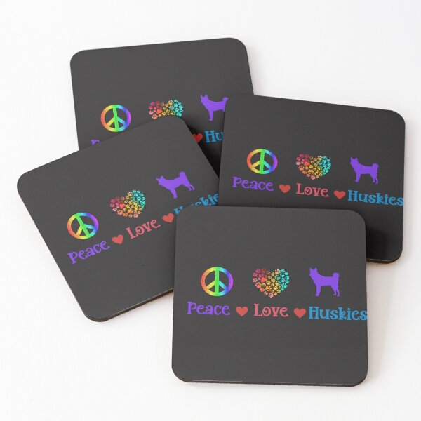 Item preview, Peace Love and Huskies.  Peace Love and Pugs. Peace Love and Canines  designed and sold by Doggymadness.