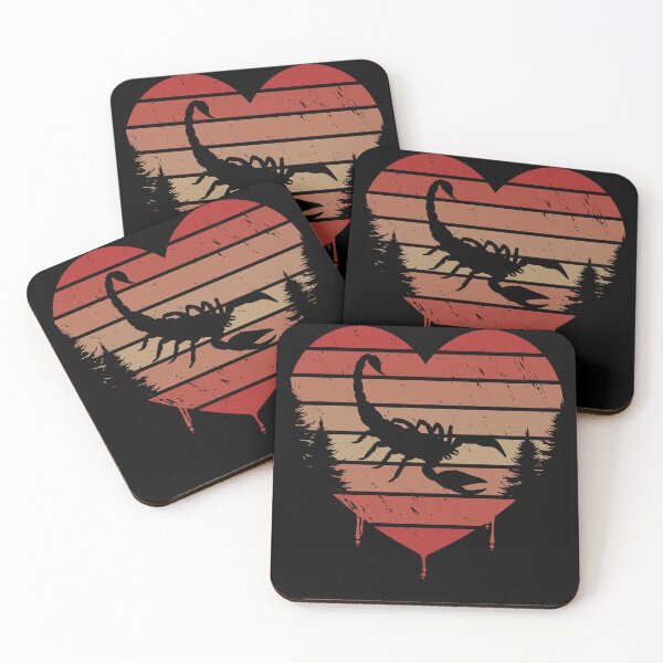 Item preview, Cute Red Vintage Heart Scorpions 80s Valentine Day Love Gift Idea designed and sold by Coolburry.