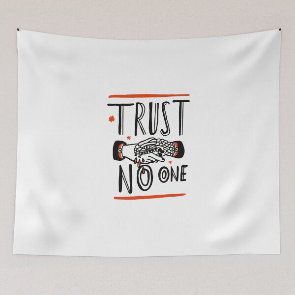 Item preview, Trust no one trust no body old tattoo old school  designed and sold by Tropical Blood.