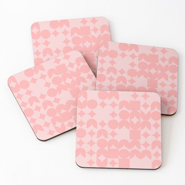Item preview, Girly Pinkish Geometric Pattern - Flowers & Stars #16 designed and sold by Trendy-Now.