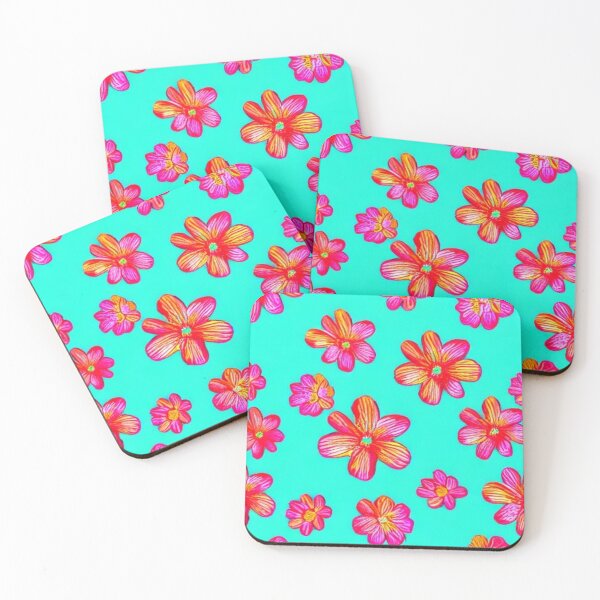 Item preview, Abstract Flower Pattern - Blue and Pink designed and sold by EnzoVectorism.