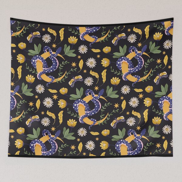 Item preview, Moon and snake pattern designed and sold by Bunniesshop444.