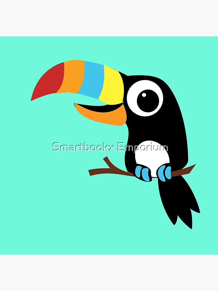 Toucan Cartoon - Bright Fun Colours by FionaHolt