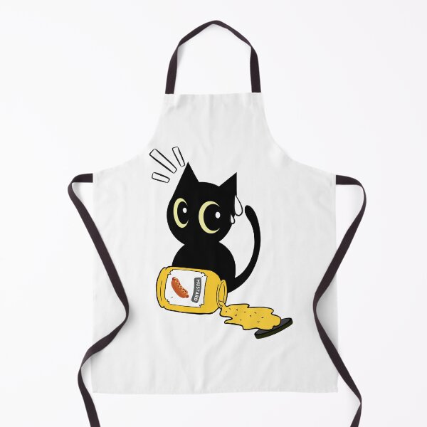 Item preview, Cute Black Cat Spilled mustard designed and sold by Pet Station.
