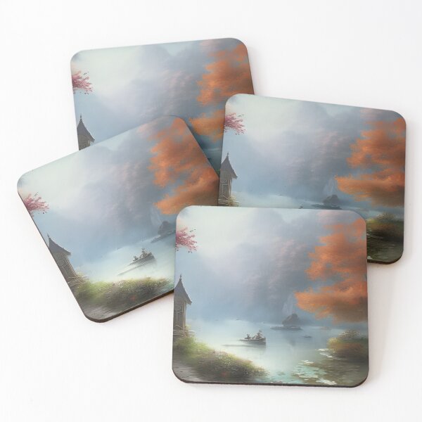 Item preview, Fantasy Landscape Down the River designed and sold by artmanikin.