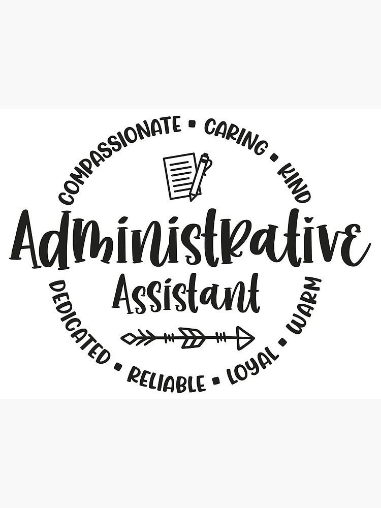 "Admin, Administrative assistant, round" Poster for Sale by