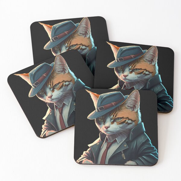 Item preview, Cat detective  designed and sold by AnimalArtPhotos.
