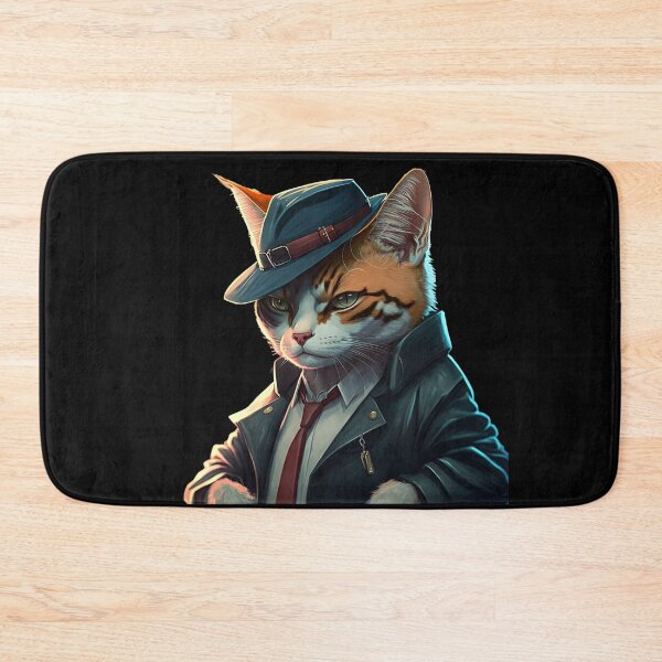 Item preview, Cat detective  designed and sold by AnimalArtPhotos.