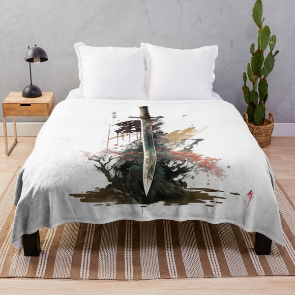 Item preview, legendary asian sword oil paint style designed and sold by Sintivastore.