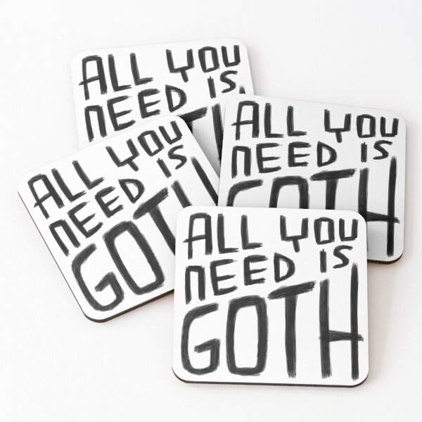 Item preview, All You Need is Goth, Goth Valentine, Funny Goth designed and sold by badlydrawnbabe.