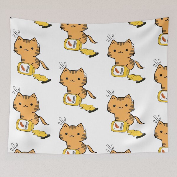 Item preview, Cute Orange Cat Spilled mustard  designed and sold by Pet Station.