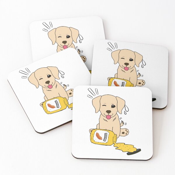Item preview, Cute Retriever Spilled mustard  designed and sold by Pet Station.