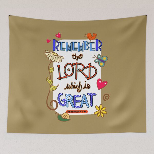 Item preview, Remember The Lord Which is Great - Bible Scripture designed and sold by Prawny.