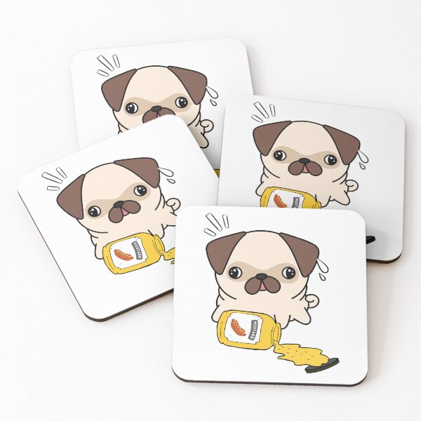 Item preview, Cute Pug Spilled mustard  designed and sold by Pet Station.