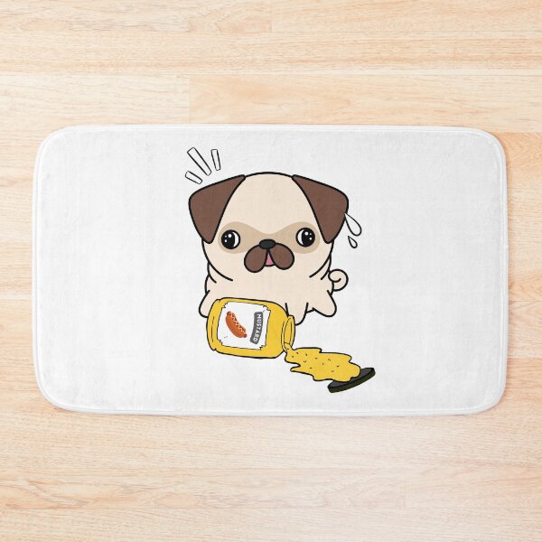 Item preview, Cute Pug Spilled mustard  designed and sold by Pet Station.