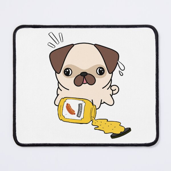 Item preview, Cute Pug Spilled mustard  designed and sold by Pet Station.