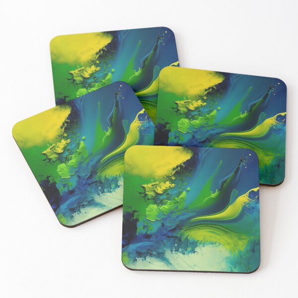 Item preview, Abstract Image Green Yellow Blue designed and sold by Globuwear.