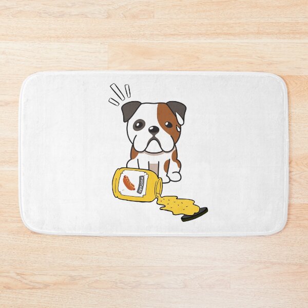 Item preview, Cute Bulldog Spilled mustard  designed and sold by Pet Station.