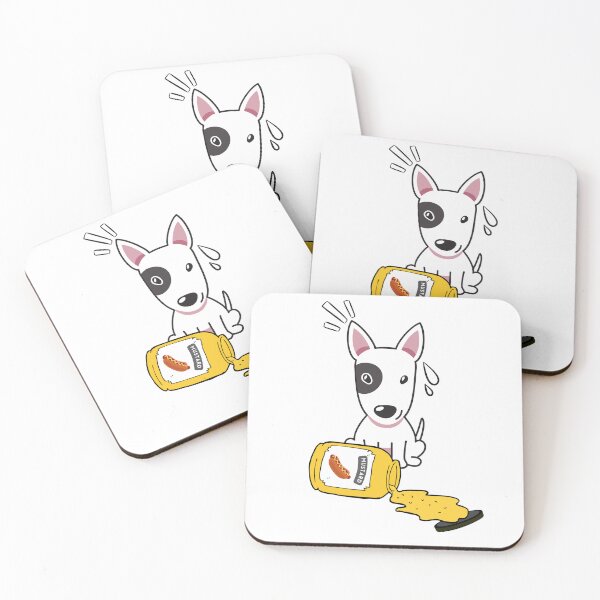 Item preview, Cute Bull Terrier Spilled mustard  designed and sold by Pet Station.