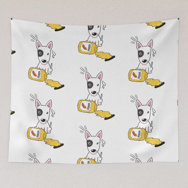 Item preview, Cute Bull Terrier Spilled mustard  designed and sold by Pet Station.