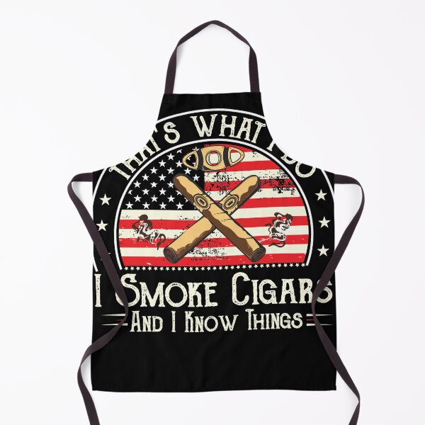 Item preview, That's What I Do I Smoke Cigars And I Know Things gift American Flag Shirt, Vintage Lover designed and sold by mohmmed22.