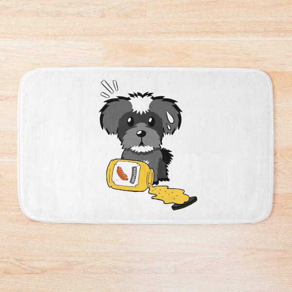 Item preview, Cute Schnauzer Spilled mustard  designed and sold by Pet Station.