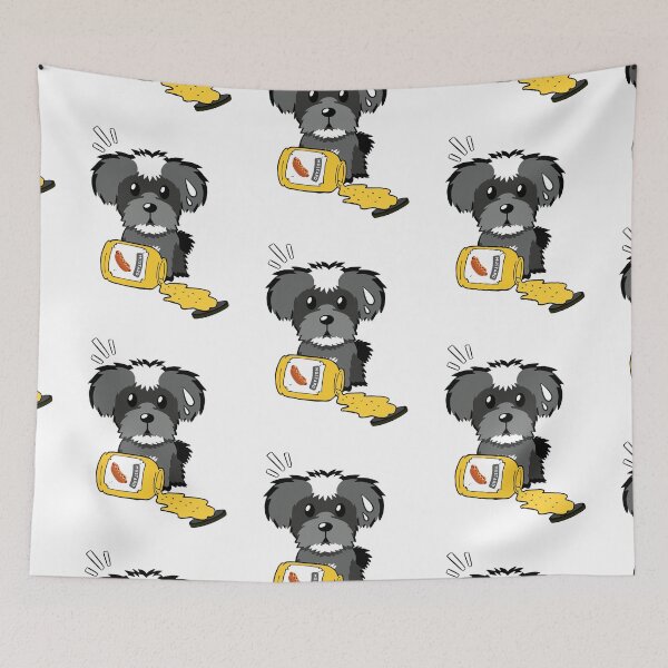 Item preview, Cute Schnauzer Spilled mustard  designed and sold by Pet Station.