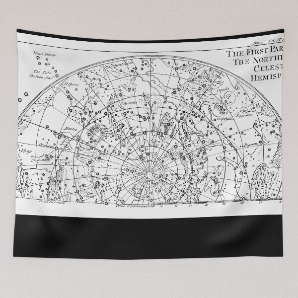 Item preview, Northern hemisphere astronomy map designed and sold by Bunniesshop444.
